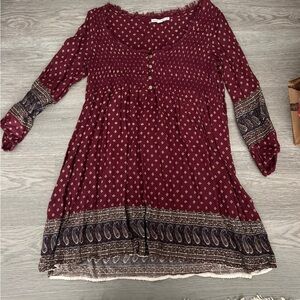 American Eagle Boho 3/4 Sleeve Dress SZ XS
